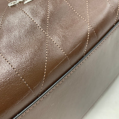 【中古品】【レディース】 COACH コーチ CCZ81 エヴリン ラージ ショルダー バッグ・キルティング カバン 鞄 188-260827-cs-24-izu カラー：シルバー×メープル 万代Net店