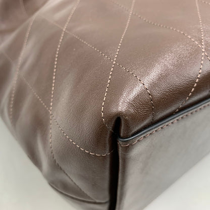 【中古品】【レディース】 COACH コーチ CCZ81 エヴリン ラージ ショルダー バッグ・キルティング カバン 鞄 188-260827-cs-24-izu カラー：シルバー×メープル 万代Net店