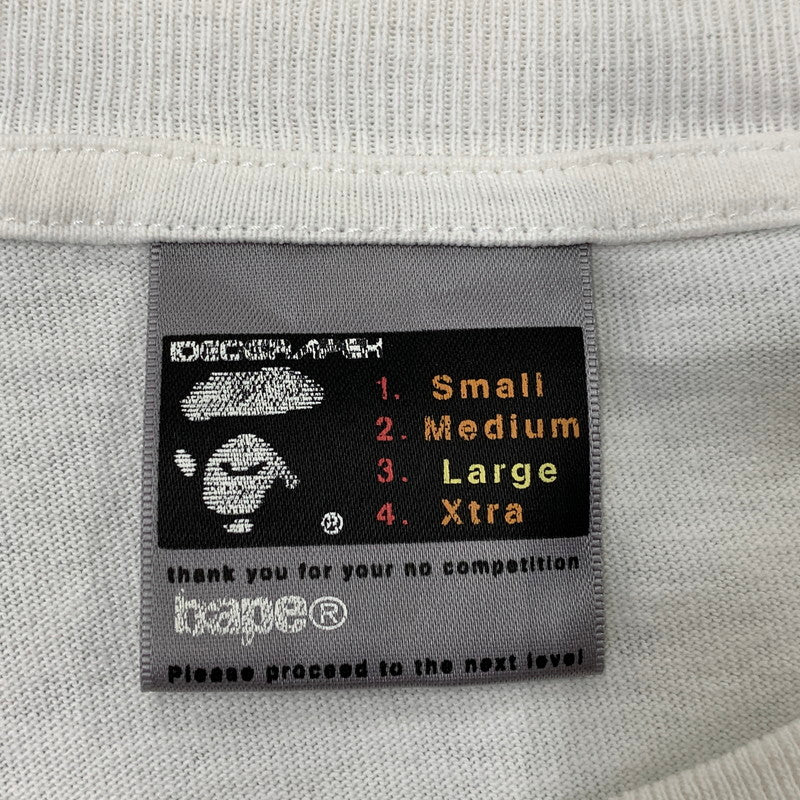 【中古品】【メンズ】 A BATHING APE アベイシングエイプ BAPE "RUS" TEE Tシャツトップス 長袖 142-261006-sm-12-izu サイズ：L カラー：ホワイト 万代Net店