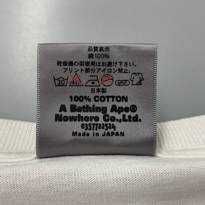 【中古品】【メンズ】 A BATHING APE アベイシングエイプ BAPE "RUS" TEE Tシャツトップス 長袖 142-261006-sm-12-izu サイズ：L カラー：ホワイト 万代Net店