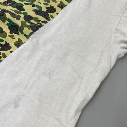 【現状渡し品】【メンズ】 A BATHING APE アベイシングエイプ ONEITAタグ 1ST CAMO BOX PRINT SS TEE カモ ボックス プリント ショートスリーブ Tシャツ トップス 142-260902-kh-06-izu サイズ：L カラー：ホワイト 万代Net店