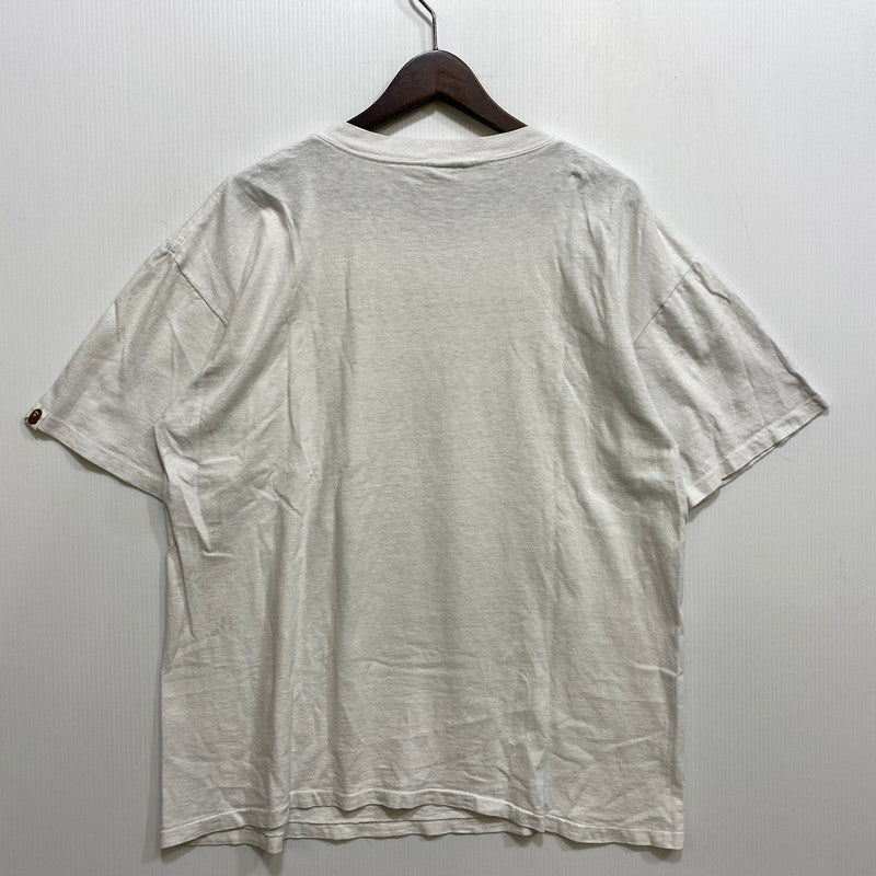 【現状渡し品】【メンズ】 A BATHING APE アベイシングエイプ ONEITAタグ 1ST CAMO BOX PRINT SS TEE カモ ボックス プリント ショートスリーブ Tシャツ トップス 142-260902-kh-06-izu サイズ：L カラー：ホワイト 万代Net店