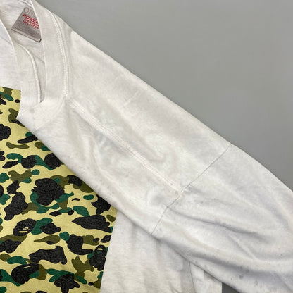 【現状渡し品】【メンズ】 A BATHING APE アベイシングエイプ ONEITAタグ 1ST CAMO BOX PRINT SS TEE カモ ボックス プリント ショートスリーブ Tシャツ トップス 142-260902-kh-06-izu サイズ：L カラー：ホワイト 万代Net店