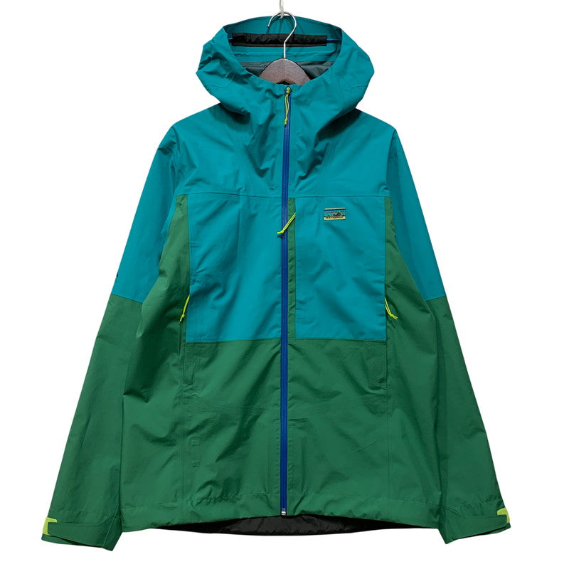 【中古品】【メンズ】 PATAGONIA パタゴニア 85140SP24 24SS BOULDER FORK RAIN JACKET ボルダー フォーク レイン ジャケット アウター 144-260827-cs-11-izu サイズ：M カラー：ブルー系×グリーン 万代Net店