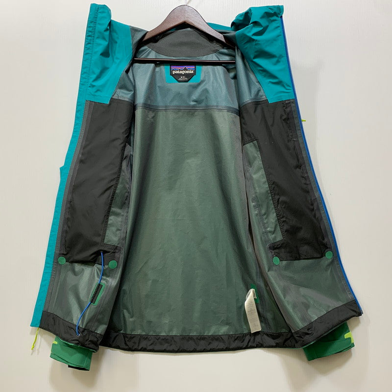 【中古品】【メンズ】 PATAGONIA パタゴニア 85140SP24 24SS BOULDER FORK RAIN JACKET ボルダー フォーク レイン ジャケット アウター 144-260827-cs-11-izu サイズ：M カラー：ブルー系×グリーン 万代Net店