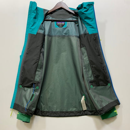 【中古品】【メンズ】 PATAGONIA パタゴニア 85140SP24 24SS BOULDER FORK RAIN JACKET ボルダー フォーク レイン ジャケット アウター 144-260827-cs-11-izu サイズ：M カラー：ブルー系×グリーン 万代Net店