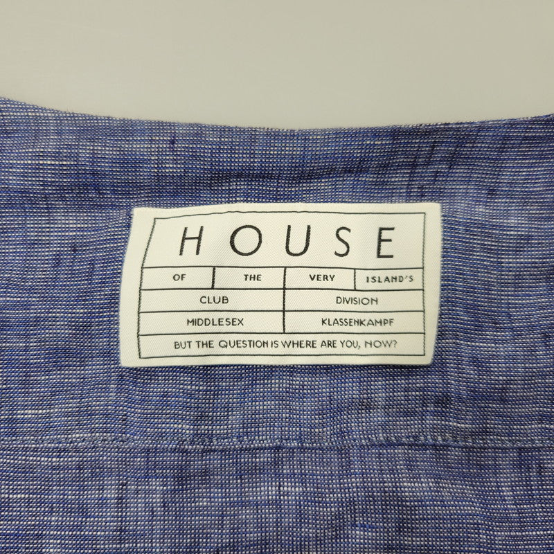 【中古品】【メンズ】 HOUSE OF THE VERY ISLAND'S ハウスオブザベリーアイランズ LINEN SET-UP リネン セットアップ 140-260906-ya-12-izu サイズ：M カラー：ブルー 万代Net店
