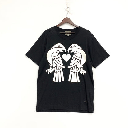 【中古品】【メンズ】 VIVIENNE WESTWOOD ヴィヴィアンウエストウッド MAN VW-LP-71503 TWILL EAGLE S S TEE トゥイル イーグル ショートスリーブ Tシャツ トップス 半袖 141-260828-ya-03-izu サイズ：46 カラー：ブラック 万代Net店