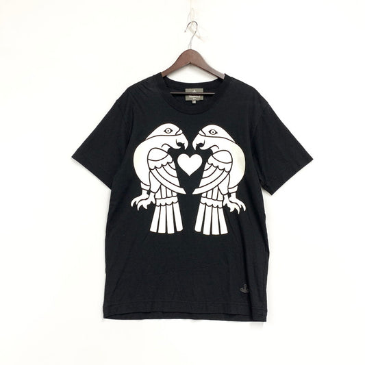 【中古品】【メンズ】 VIVIENNE WESTWOOD ヴィヴィアンウエストウッド MAN VW-LP-71503 TWILL EAGLE S S TEE トゥイル イーグル ショートスリーブ Tシャツ トップス 半袖 141-260828-ya-03-izu サイズ：46 カラー：ブラック 万代Net店