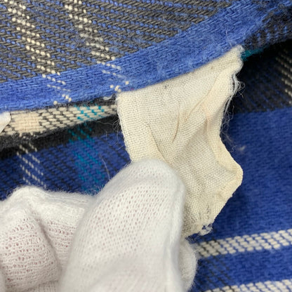【中古品】【メンズ】 DAKOTA ダコタ USA製 80S HEAVY FLANNEL SHIRT ヘビー フランネル シャツ トップス 長袖 146-260828-ya-04-izu サイズ：L カラー：ブルー 万代Net店