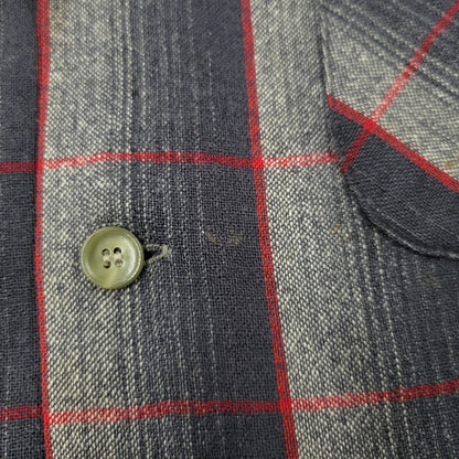 【中古品】【メンズ】 PENDLETON ペンドルトン OMBRE SHADOW PLAID BOARD SHIRT オンブレシャドー ボードシャツ チェック 長袖 146-260902-as-24-izu サイズ：M カラー：ブラック系 万代Net店