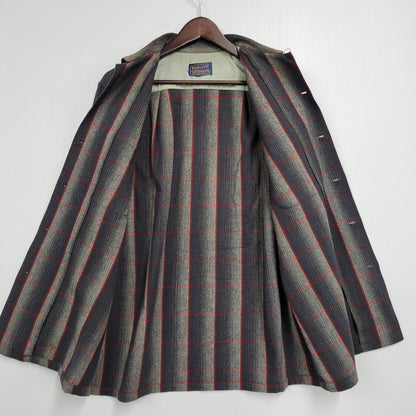 【中古品】【メンズ】 PENDLETON ペンドルトン OMBRE SHADOW PLAID BOARD SHIRT オンブレシャドー ボードシャツ チェック 長袖 146-260902-as-24-izu サイズ：M カラー：ブラック系 万代Net店