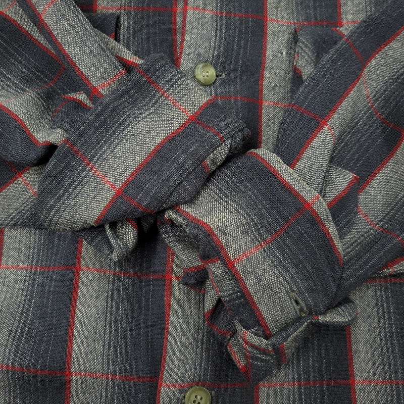 【中古品】【メンズ】 PENDLETON ペンドルトン OMBRE SHADOW PLAID BOARD SHIRT オンブレシャドー ボードシャツ チェック 長袖 146-260902-as-24-izu サイズ：M カラー：ブラック系 万代Net店