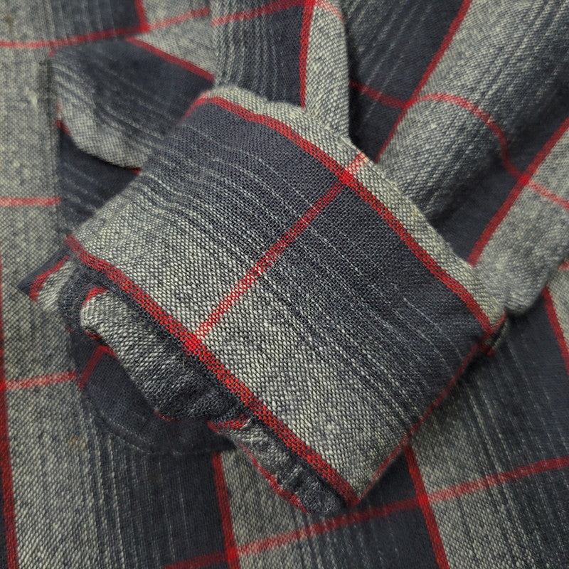 【中古品】【メンズ】 PENDLETON ペンドルトン OMBRE SHADOW PLAID BOARD SHIRT オンブレシャドー ボードシャツ チェック 長袖 146-260902-as-24-izu サイズ：M カラー：ブラック系 万代Net店