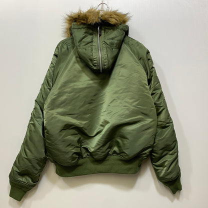 【中古品】【メンズ】 ALPHA INDUSTRIES アルファインダストリーズ N-2B FLIGHT JACKET 2010-403 フライトジャケット 145-260907-as-21-izu サイズ：L カラー：カーキ 万代Net店