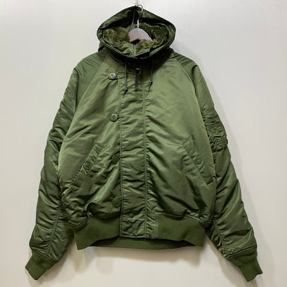 【中古品】【メンズ】 ALPHA INDUSTRIES アルファインダストリーズ N-2B FLIGHT JACKET 2010-403 フライトジャケット 145-260907-as-21-izu サイズ：L カラー：カーキ 万代Net店