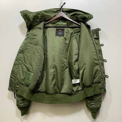 【中古品】【メンズ】 ALPHA INDUSTRIES アルファインダストリーズ N-2B FLIGHT JACKET 2010-403 フライトジャケット 145-260907-as-21-izu サイズ：L カラー：カーキ 万代Net店