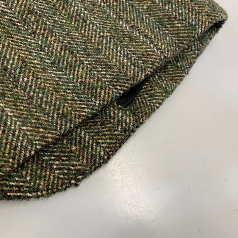 【中古品】【メンズ】 OLD WORK KARAKU オールド ワーク カラク ウール混 ツイード テーラードジャケット 145-260907-as-16-izu サイズ：L カラー：グリーン系 万代Net店
