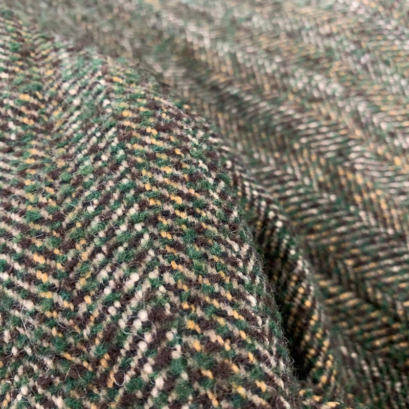 【中古品】【メンズ】 OLD WORK KARAKU オールド ワーク カラク ウール混 ツイード テーラードジャケット 145-260907-as-16-izu サイズ：L カラー：グリーン系 万代Net店