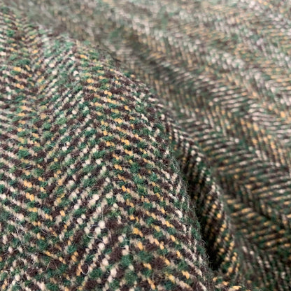【中古品】【メンズ】 OLD WORK KARAKU オールド ワーク カラク ウール混 ツイード テーラードジャケット 145-260907-as-16-izu サイズ：L カラー：グリーン系 万代Net店