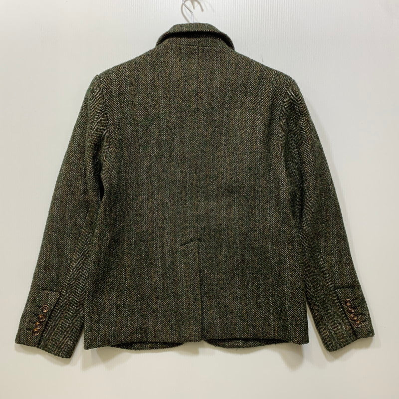 【中古品】【メンズ】 OLD WORK KARAKU オールド ワーク カラク ウール混 ツイード テーラードジャケット 145-260907-as-16-izu サイズ：L カラー：グリーン系 万代Net店