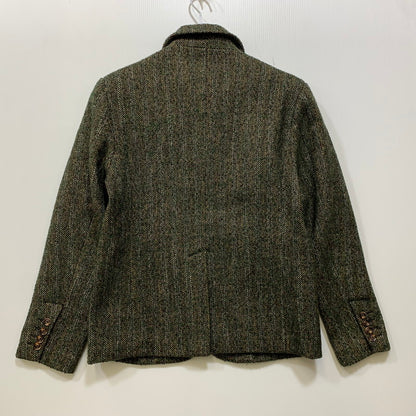【中古品】【メンズ】 OLD WORK KARAKU オールド ワーク カラク ウール混 ツイード テーラードジャケット 145-260907-as-16-izu サイズ：L カラー：グリーン系 万代Net店