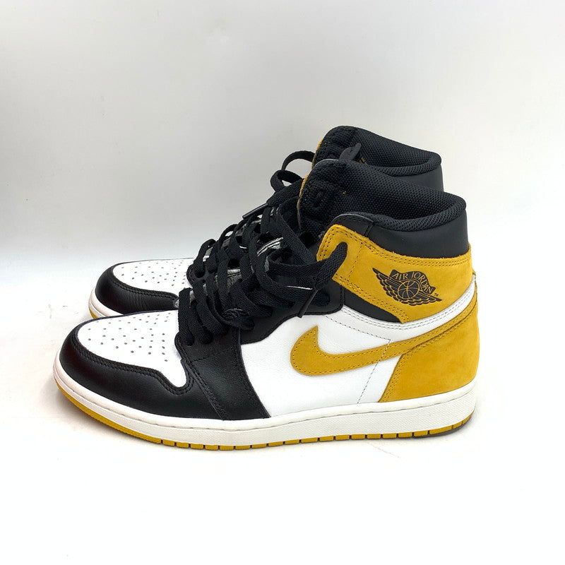 【中古品】【メンズ】 NIKE ナイキ 555088-109 AIR JORDAN エアジョーダン 1 RETRO HIGH OG レトロ ハイ オージー スニーカー シューズ 靴 160-260828-ya-12-izu サイズ：27.5cm カラー：SUMMIT WHITE/YELLOW OCHRE 万代Net店