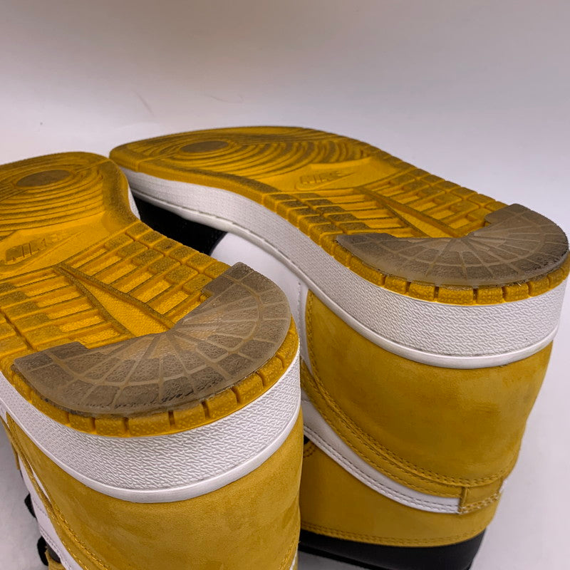 【中古品】【メンズ】 NIKE ナイキ 555088-109 AIR JORDAN エアジョーダン 1 RETRO HIGH OG レトロ ハイ オージー スニーカー シューズ 靴 160-260828-ya-12-izu サイズ：27.5cm カラー：SUMMIT WHITE/YELLOW OCHRE 万代Net店