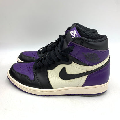 【中古品】【メンズ】 NIKE ナイキ 555088-501 AIR JORDAN エアジョーダン 1 RETRO HIGH OG レトロ ハイ オージー スニーカー シューズ 靴 160-260828-ya-13-izu サイズ：27cm カラー：COURT PURPLE/BLACK-SAIL 万代Net店