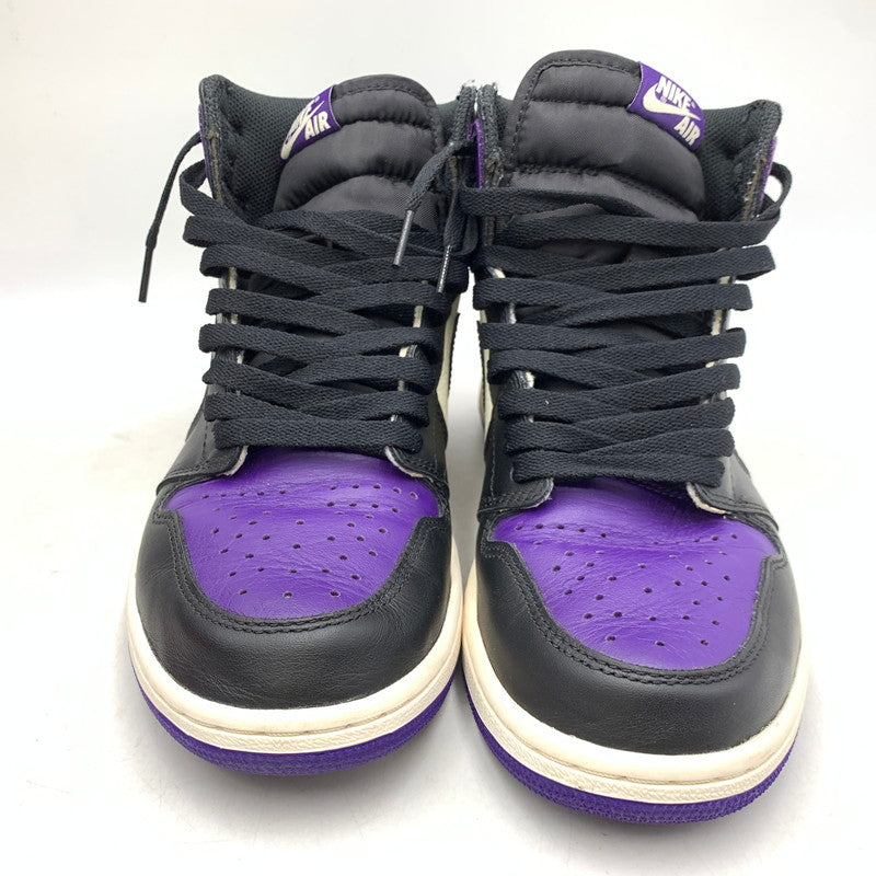 【中古品】【メンズ】 NIKE ナイキ 555088-501 AIR JORDAN エアジョーダン 1 RETRO HIGH OG レトロ ハイ オージー スニーカー シューズ 靴 160-260828-ya-13-izu サイズ：27cm カラー：COURT PURPLE/BLACK-SAIL 万代Net店