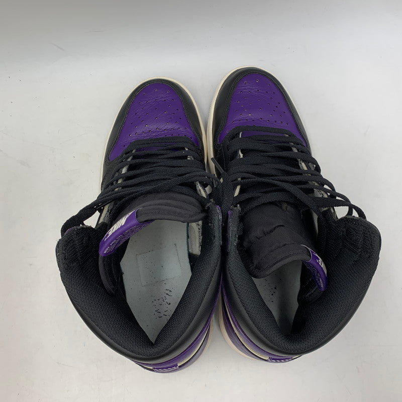 【中古品】【メンズ】 NIKE ナイキ 555088-501 AIR JORDAN エアジョーダン 1 RETRO HIGH OG レトロ ハイ オージー スニーカー シューズ 靴 160-260828-ya-13-izu サイズ：27cm カラー：COURT PURPLE/BLACK-SAIL 万代Net店