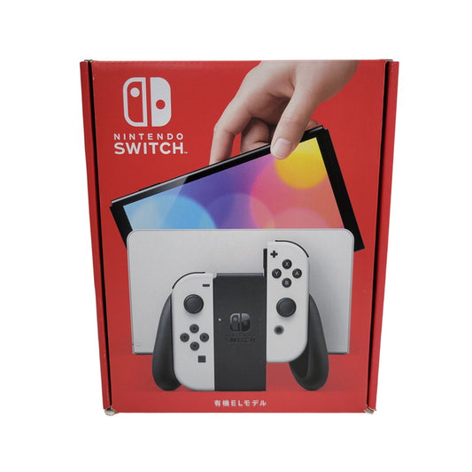 【中古美品】 【未使用】【ゲーム】Nintendo Switch (有機ELモデル) Joy-Con(L)/(R) ホワイト HEG-S-KAAAA(JPN) 任天堂 ニンテンドースイッチ 本体 034-260829-as-02-izu 万代Net店