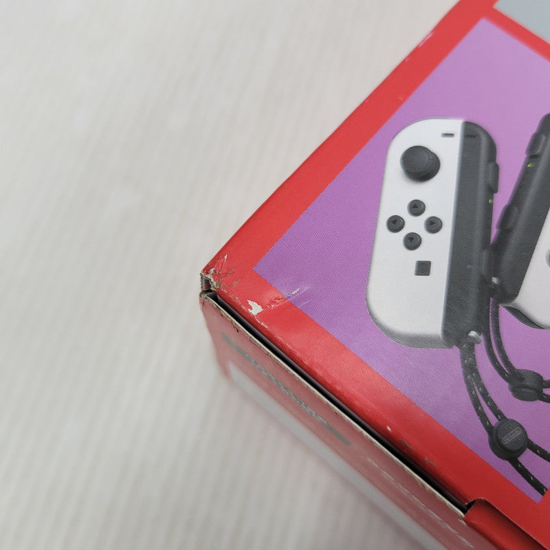 【中古美品】 【未使用】【ゲーム】Nintendo Switch (有機ELモデル) Joy-Con(L)/(R) ホワイト HEG-S-KAAAA(JPN) 任天堂 ニンテンドースイッチ 本体 034-260829-as-02-izu 万代Net店
