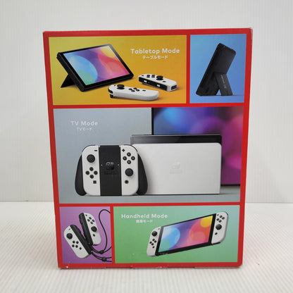 【中古美品】 【未使用】【ゲーム】Nintendo Switch (有機ELモデル) Joy-Con(L)/(R) ホワイト HEG-S-KAAAA(JPN) 任天堂 ニンテンドースイッチ 本体 034-260829-as-02-izu 万代Net店