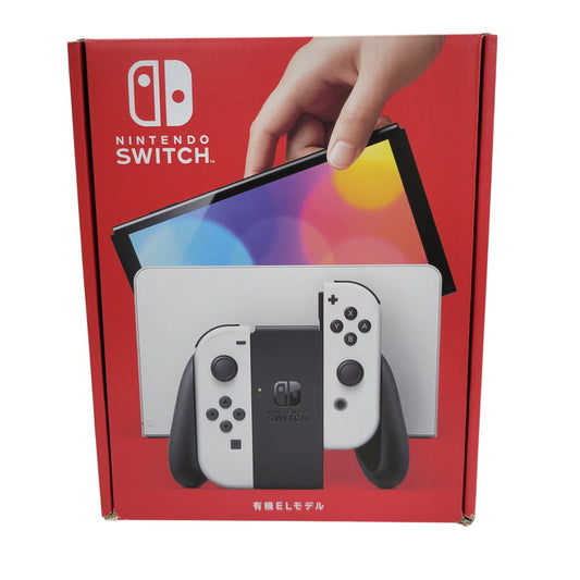 【中古美品】 【未使用】【ゲーム】Nintendo Switch (有機ELモデル) Joy-Con(L)/(R) ホワイト HEG-S-KAAAA(JPN) 任天堂 ニンテンドースイッチ 本体 034-260829-as-01-izu 万代Net店