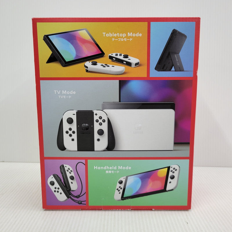 【中古美品】 【未使用】【ゲーム】Nintendo Switch (有機ELモデル) Joy-Con(L)/(R) ホワイト HEG-S-KAAAA(JPN) 任天堂 ニンテンドースイッチ 本体 034-260829-as-01-izu 万代Net店