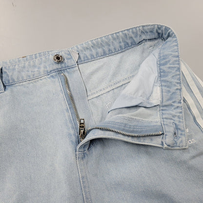 【中古品】【レディース】 adidas アディダス ADILENIUM DENIM CARGO PANTS IV9344 アディレニウム デニムカーゴパンツ 168-260829-as-14-izu サイズ：29 カラー：ライトインディゴ 万代Net店