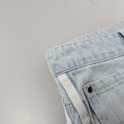 【中古品】【レディース】 adidas アディダス ADILENIUM DENIM CARGO PANTS IV9344 アディレニウム デニムカーゴパンツ 168-260829-as-14-izu サイズ：29 カラー：ライトインディゴ 万代Net店