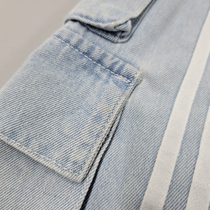 【中古品】【レディース】 adidas アディダス ADILENIUM DENIM CARGO PANTS IV9344 アディレニウム デニムカーゴパンツ 168-260829-as-14-izu サイズ：29 カラー：ライトインディゴ 万代Net店