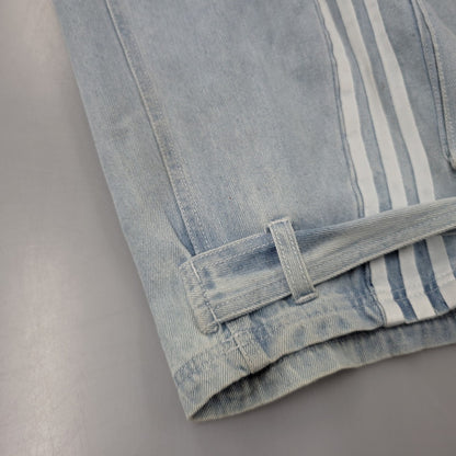 【中古品】【レディース】 adidas アディダス ADILENIUM DENIM CARGO PANTS IV9344 アディレニウム デニムカーゴパンツ 168-260829-as-14-izu サイズ：29 カラー：ライトインディゴ 万代Net店