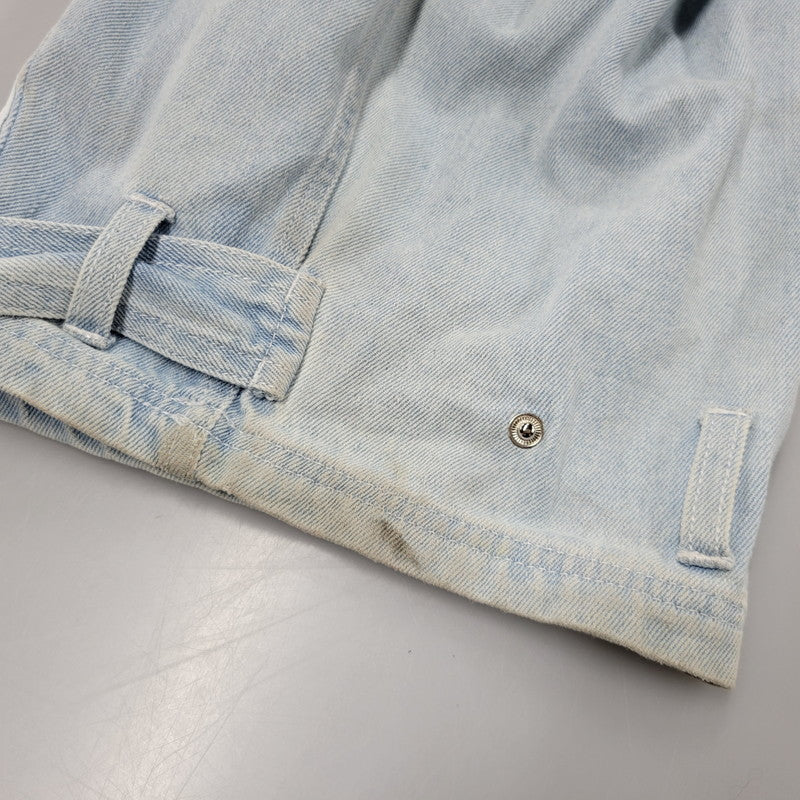 【中古品】【レディース】 adidas アディダス ADILENIUM DENIM CARGO PANTS IV9344 アディレニウム デニムカーゴパンツ 168-260829-as-14-izu サイズ：29 カラー：ライトインディゴ 万代Net店