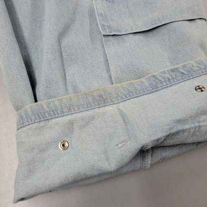 【中古品】【レディース】 adidas アディダス ADILENIUM DENIM CARGO PANTS IV9344 アディレニウム デニムカーゴパンツ 168-260829-as-14-izu サイズ：29 カラー：ライトインディゴ 万代Net店