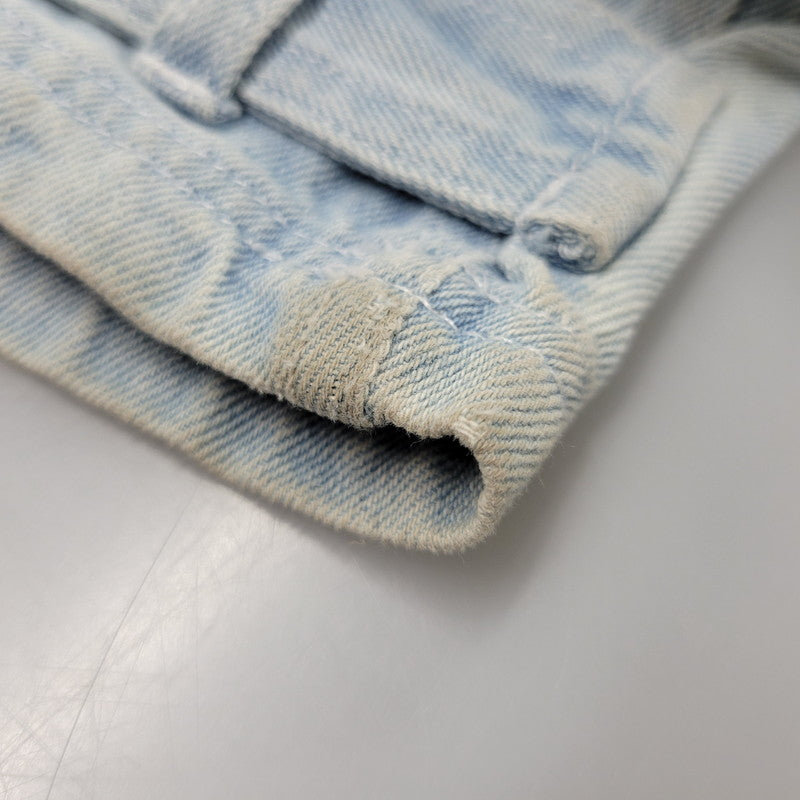 【中古品】【レディース】 adidas アディダス ADILENIUM DENIM CARGO PANTS IV9344 アディレニウム デニムカーゴパンツ 168-260829-as-14-izu サイズ：29 カラー：ライトインディゴ 万代Net店
