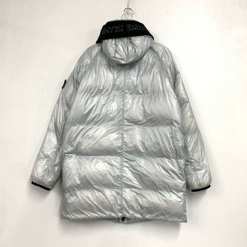 【中古品】【メンズ】 STONE ISLAND ストーンアイランド 691570821 18AW PERTEX QUANTUM Y DOWN PARKA パーテックス クアンタム ワイ ダウン パーカ アウター 141-260828-ya-01-izu サイズ：L カラー：シルバー 万代Net店