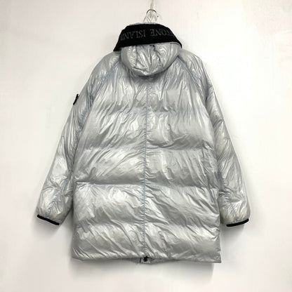 【中古品】【メンズ】 STONE ISLAND ストーンアイランド 691570821 18AW PERTEX QUANTUM Y DOWN PARKA パーテックス クアンタム ワイ ダウン パーカ アウター 141-260828-ya-01-izu サイズ：L カラー：シルバー 万代Net店