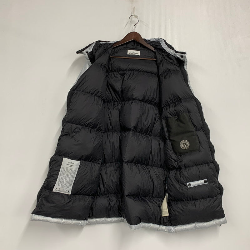 【中古品】【メンズ】 STONE ISLAND ストーンアイランド 691570821 18AW PERTEX QUANTUM Y DOWN PARKA パーテックス クアンタム ワイ ダウン パーカ アウター 141-260828-ya-01-izu サイズ：L カラー：シルバー 万代Net店