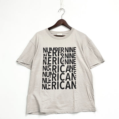 【中古品】【メンズ】 NUMBER (N)INE ナンバーナイン 819322025 LOGO GRAPHIC S S TEE ロゴ グラフィック ショートスリーブ Tシャツ トップス 半袖 140-260828-ya-06-izu サイズ：下記参照 カラー：グレー 万代Net店