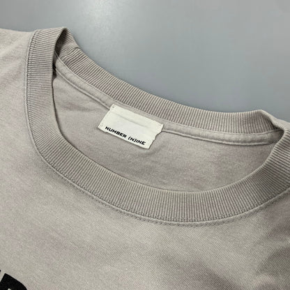 【中古品】【メンズ】 NUMBER (N)INE ナンバーナイン 819322025 LOGO GRAPHIC S S TEE ロゴ グラフィック ショートスリーブ Tシャツ トップス 半袖 140-260828-ya-06-izu サイズ：下記参照 カラー：グレー 万代Net店