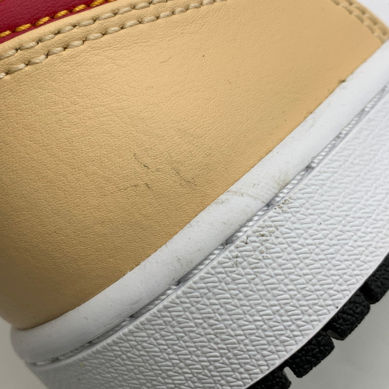 【中古品】【メンズ】 NIKE ナイキ 554724-201 AIR JORDAN 1 MID エア ジョーダン ワン ミッド スニーカー シューズ 靴 160-260910-cs-18-izu サイズ：27cm カラー：WHITE ONYX/LIGHT CURRY-WHITE 万代Net店