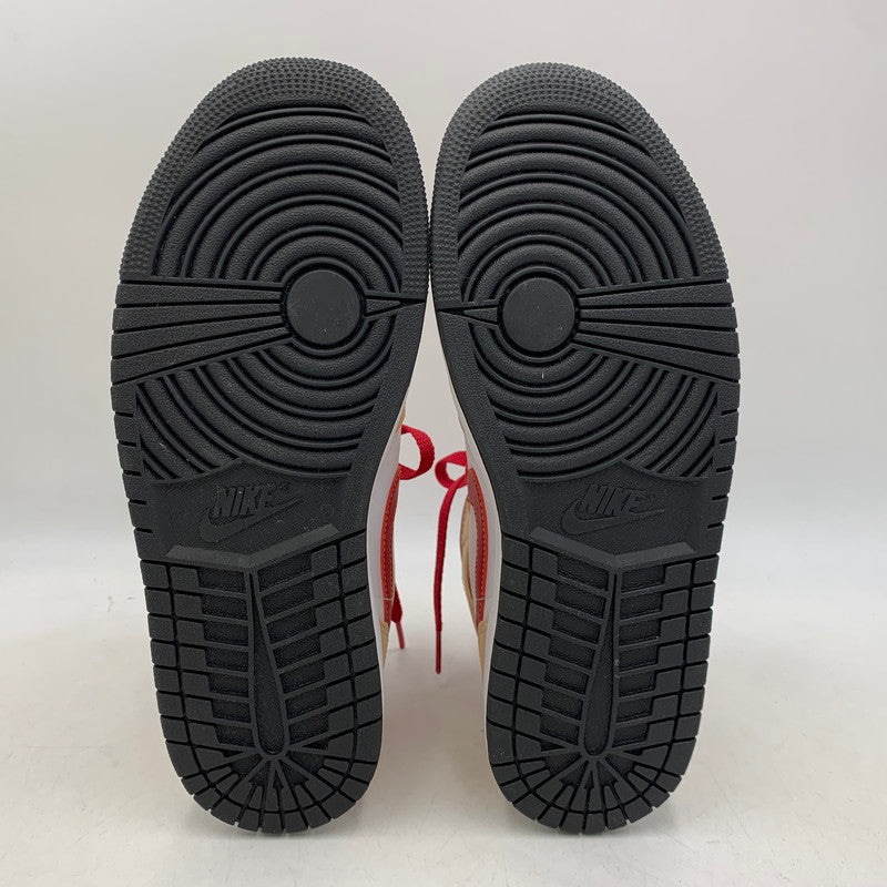 【中古品】【メンズ】 NIKE ナイキ 554724-201 AIR JORDAN 1 MID エア ジョーダン ワン ミッド スニーカー シューズ 靴 160-260910-cs-18-izu サイズ：27cm カラー：WHITE ONYX/LIGHT CURRY-WHITE 万代Net店